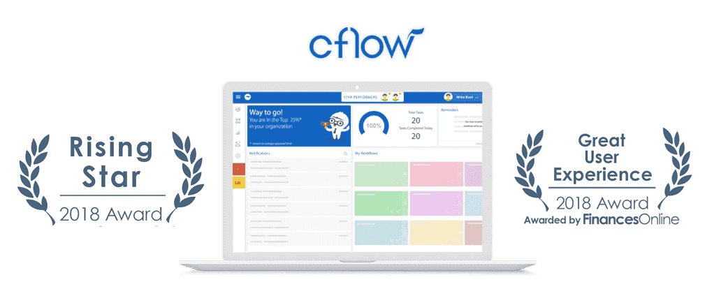 cflow wins high score in financesonline under workflow management software category