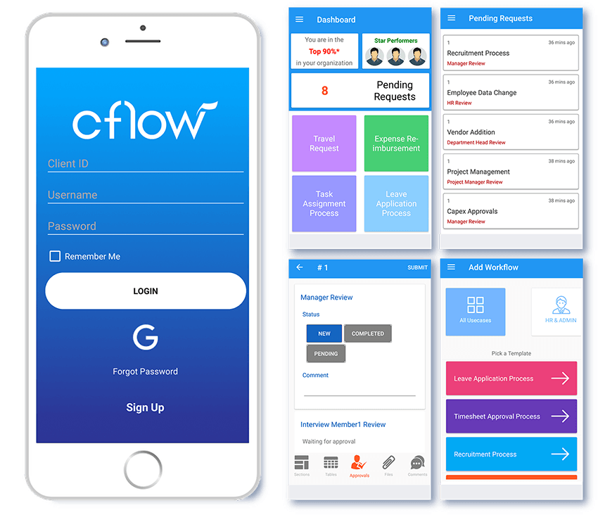 workflow mobile app for android & ios